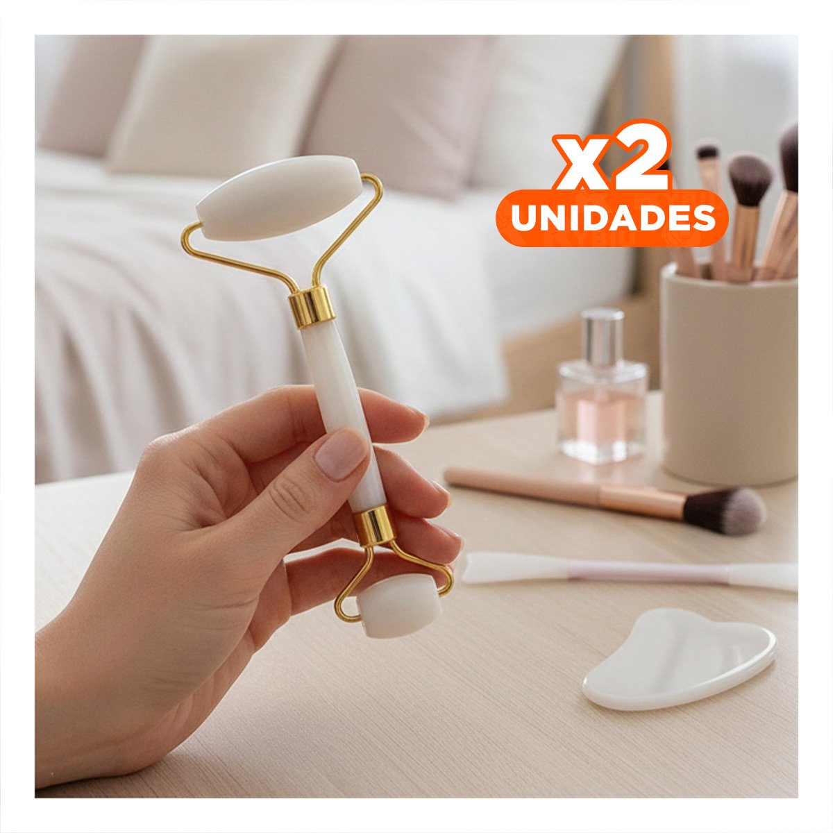 PACK2 KIT FUNCIONAL 3 DE LIMPIEZA FACIAL PLASTICO BLANCO PARA USO DIARIO Y+REGALO STICKER - 1