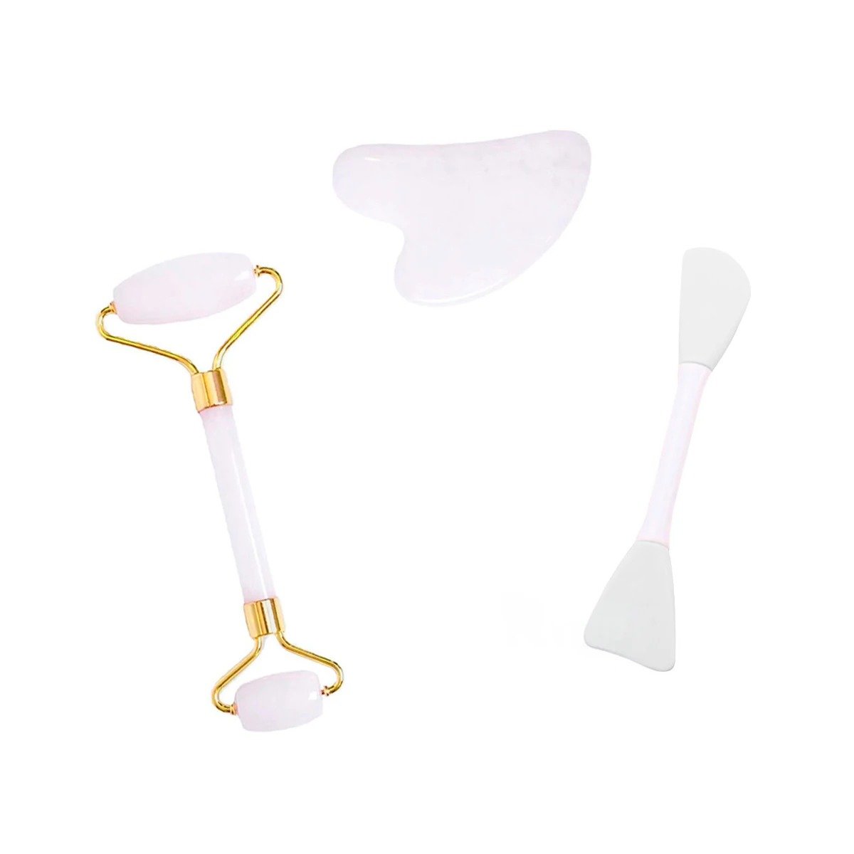 PACK2 KIT FUNCIONAL 3 DE LIMPIEZA FACIAL PLASTICO BLANCO PARA USO DIARIO Y+REGALO STICKER - 2