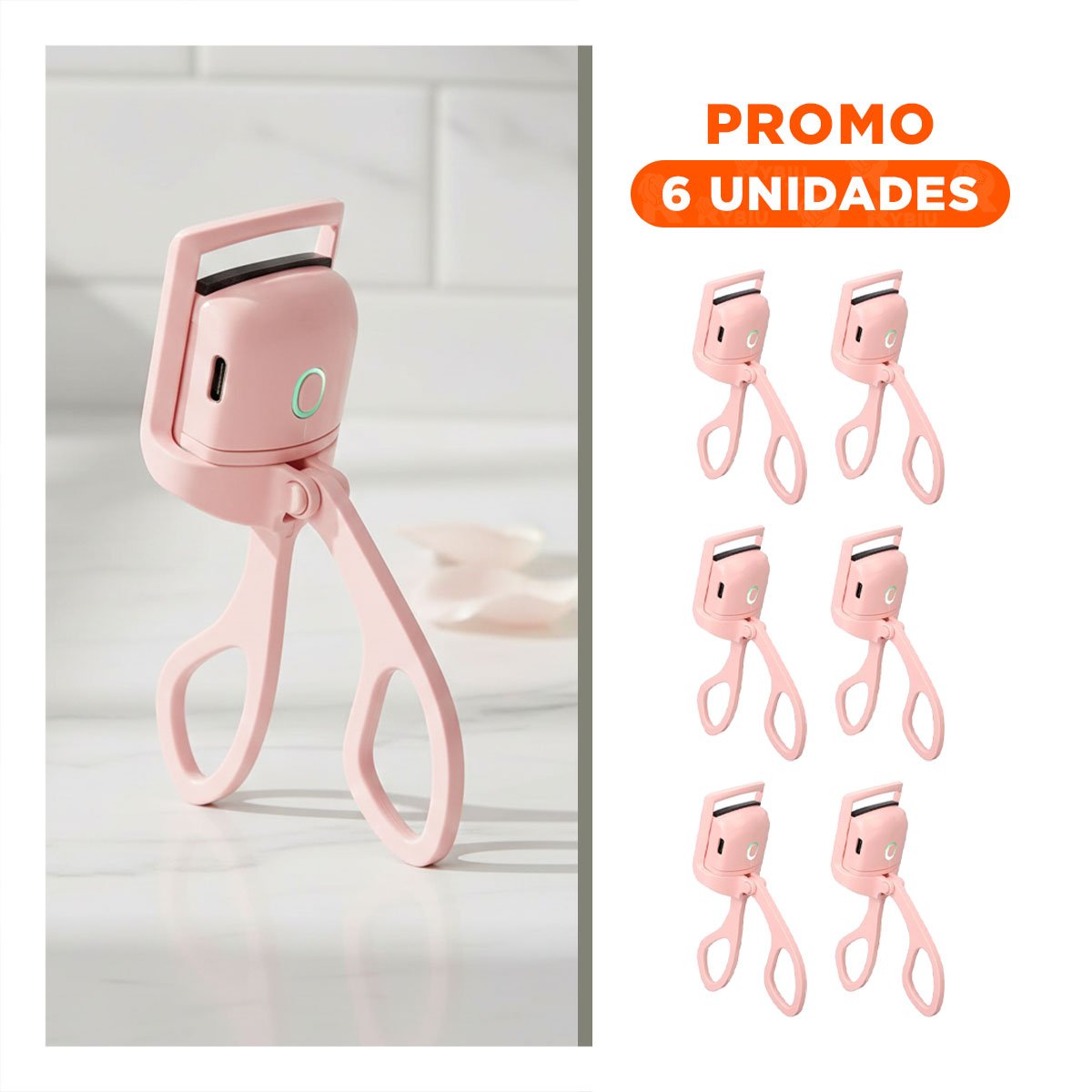 PACK6 MODELADOR MODERNO ELECTRICO DE TONALIDAD ROSADO - 1