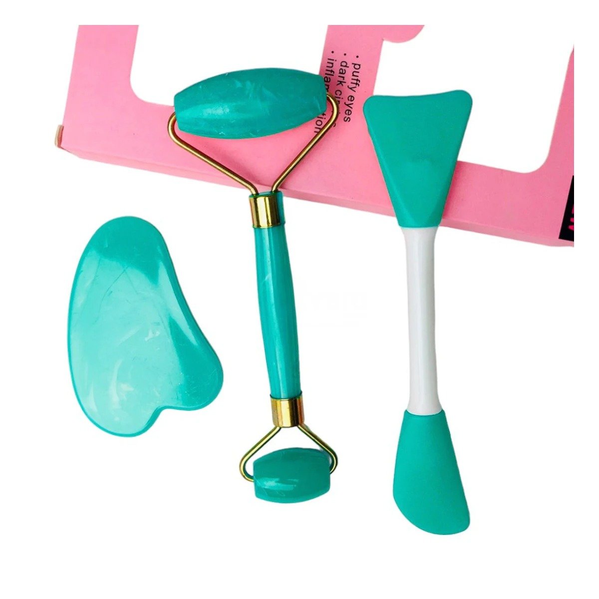 PACK6 KIT HOGAR 3 DE LIMPIEZA FACIAL PLASTICO TURQUESA PARA RUTINA DIARIA Y+REGALO STICKER - 2