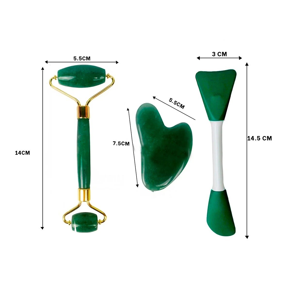 PACK12 CONJUNTO HOGAR 3 DE LIMPIEZA FACIAL PLASTICO VERDE PARA MUJER Y+REGALO STICKER - 4