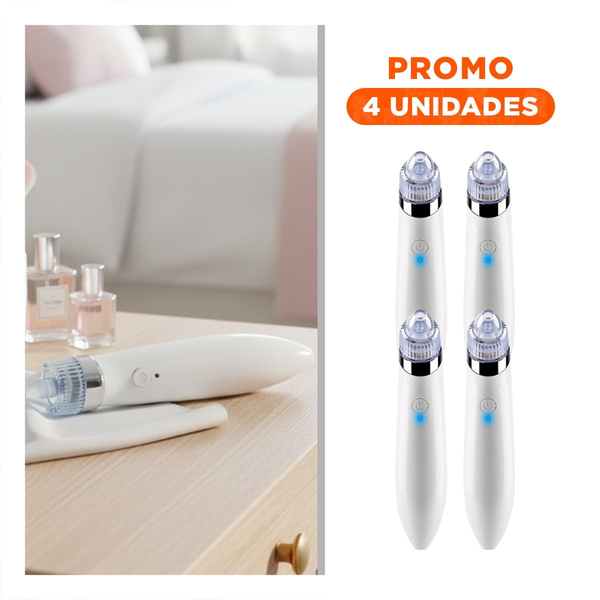 PACK4 EQUIPO PROFESIONAL ROSADO PARA REMOVER PUNTOS NEGROS Y+REGALO STICKER - 1