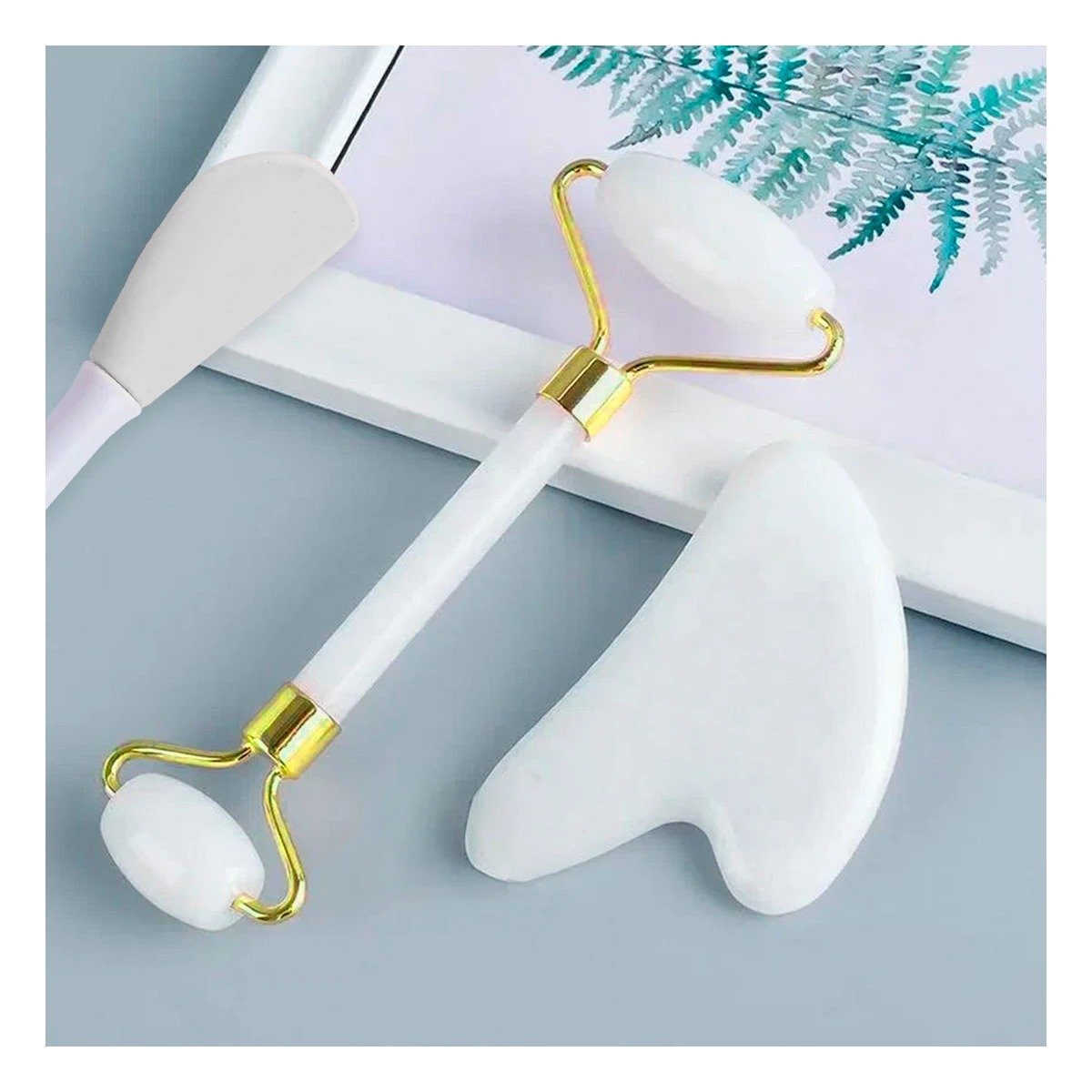 PACK4 JUEGO FUNCIONAL 3 DE LIMPIEZA FACIAL PLASTICO BLANCO PARA MUJER - 3