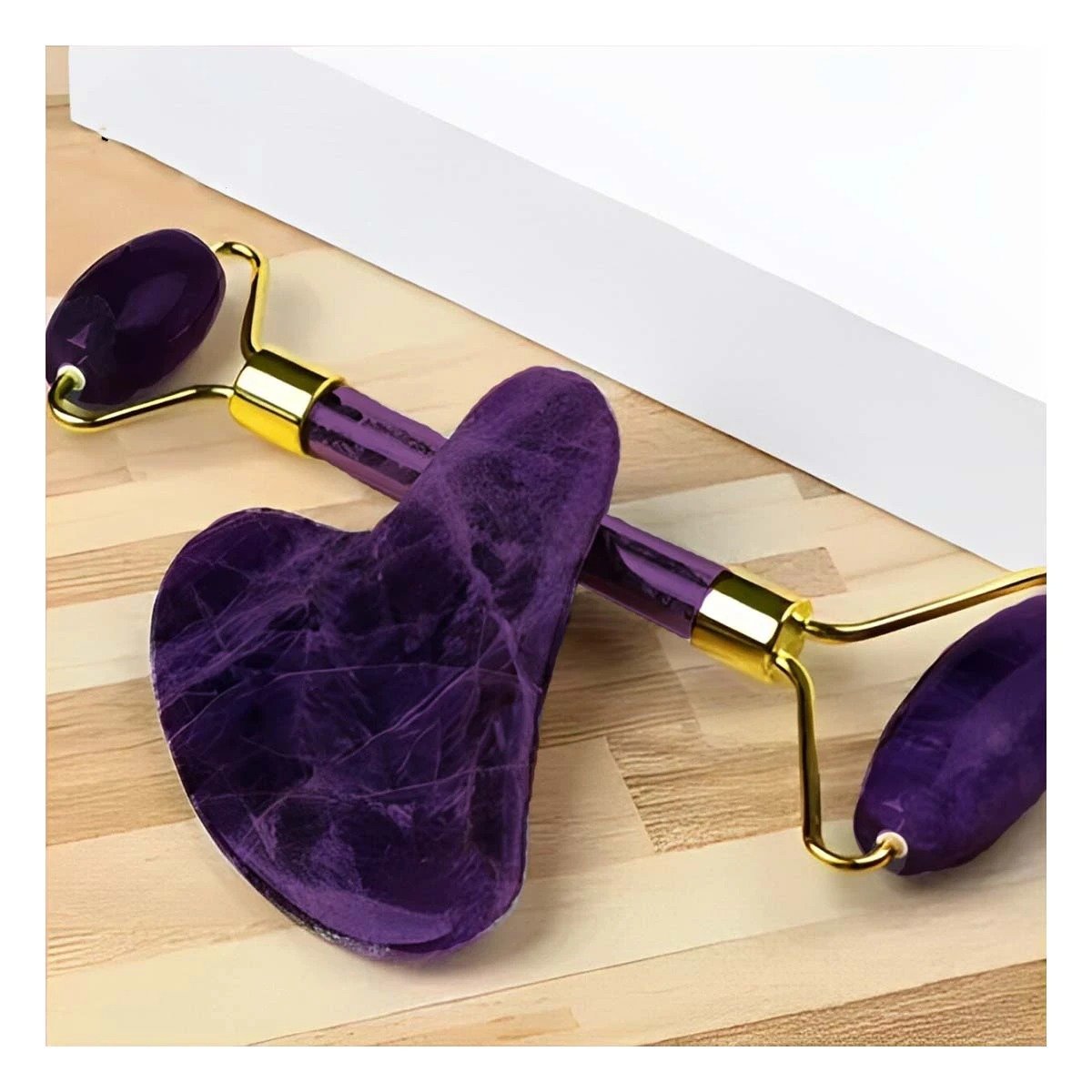 PACK2 EQUIPO BELLEZA 3 DE LIMPIEZA FACIAL PLASTICO MORADO PARA HOGAR Y+REGALO STICKER - 3