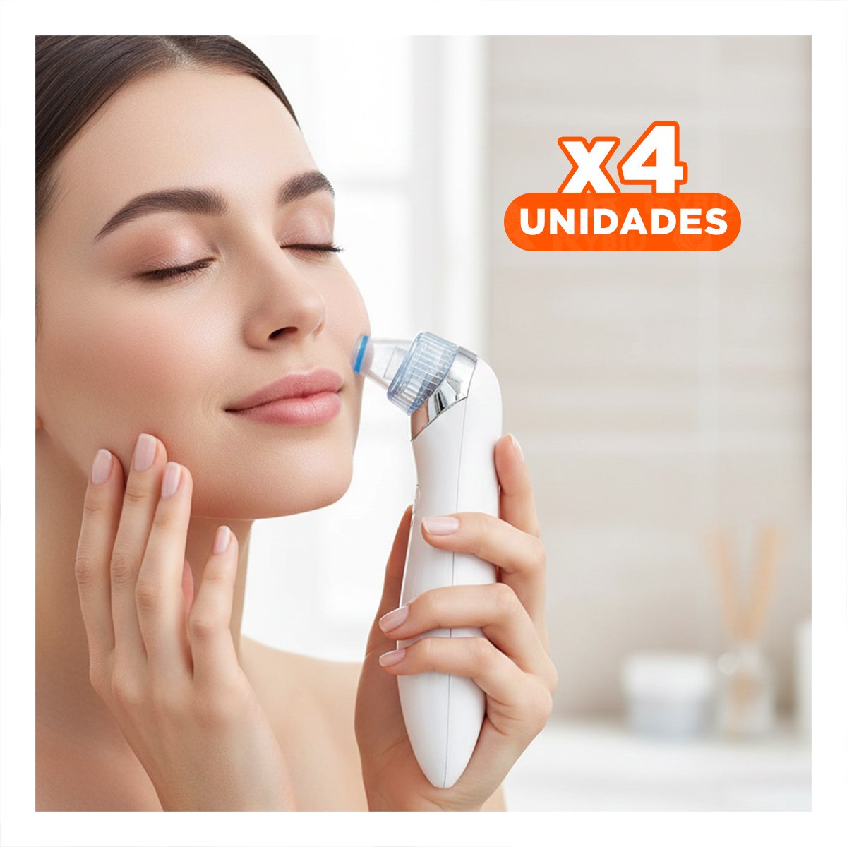 PACK4 ASPIRADOR PROFESIONAL ROSADO PARA CUIDADO DEL ROSTRO - 1
