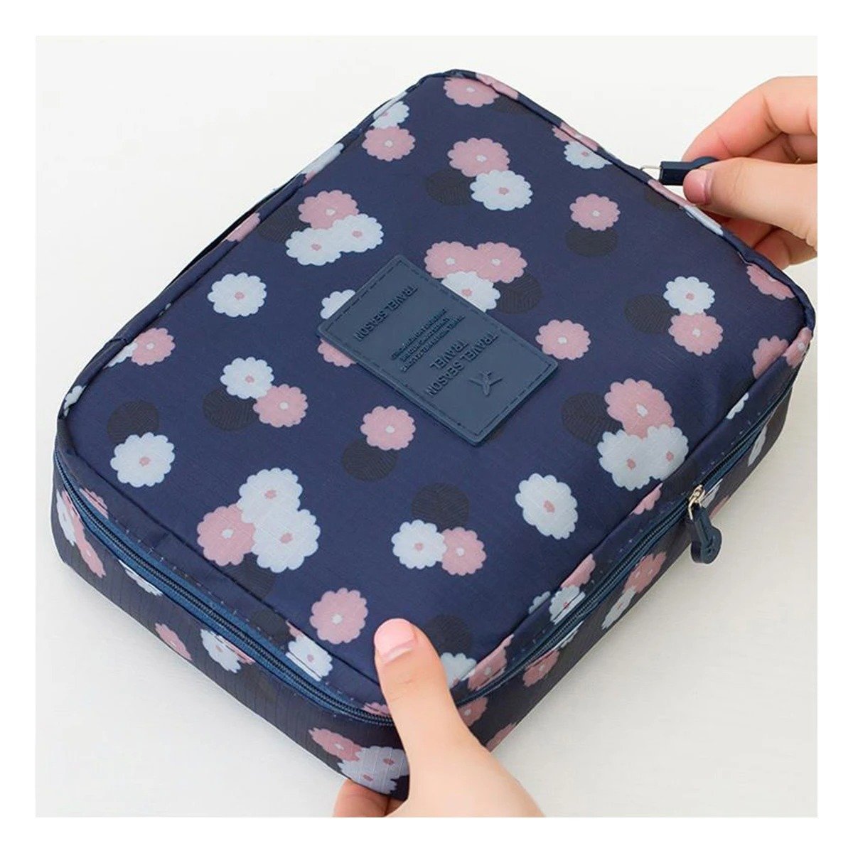 PACK6 ORGANIZADOR PRACTICO 20X15CM AZUL CON DISEÑO FLORES FEMENINO Y+PAPEL REGALO - 2