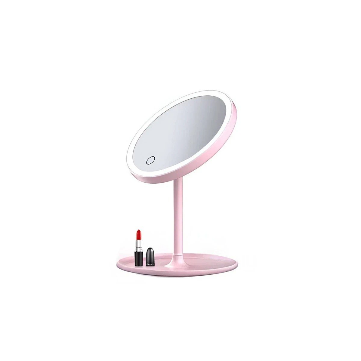 PACK12 LUNA ELEGANTE LED TACTIL CIRCULAR ROSADO CON ILUMINACION SUAVE Y+REGALO STICKER - 2