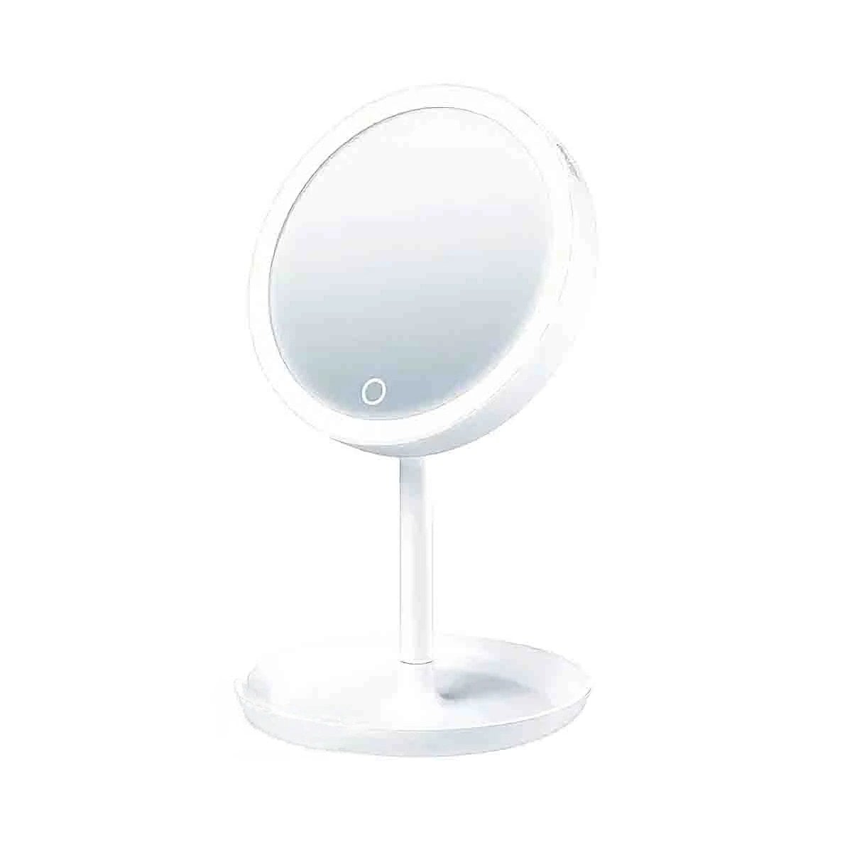 PACK4 VISOR FUNCIONAL LED TACTIL CIRCULAR BLANCO CON ILUMINACION FRONTAL Y+PAPEL REGALO - 3
