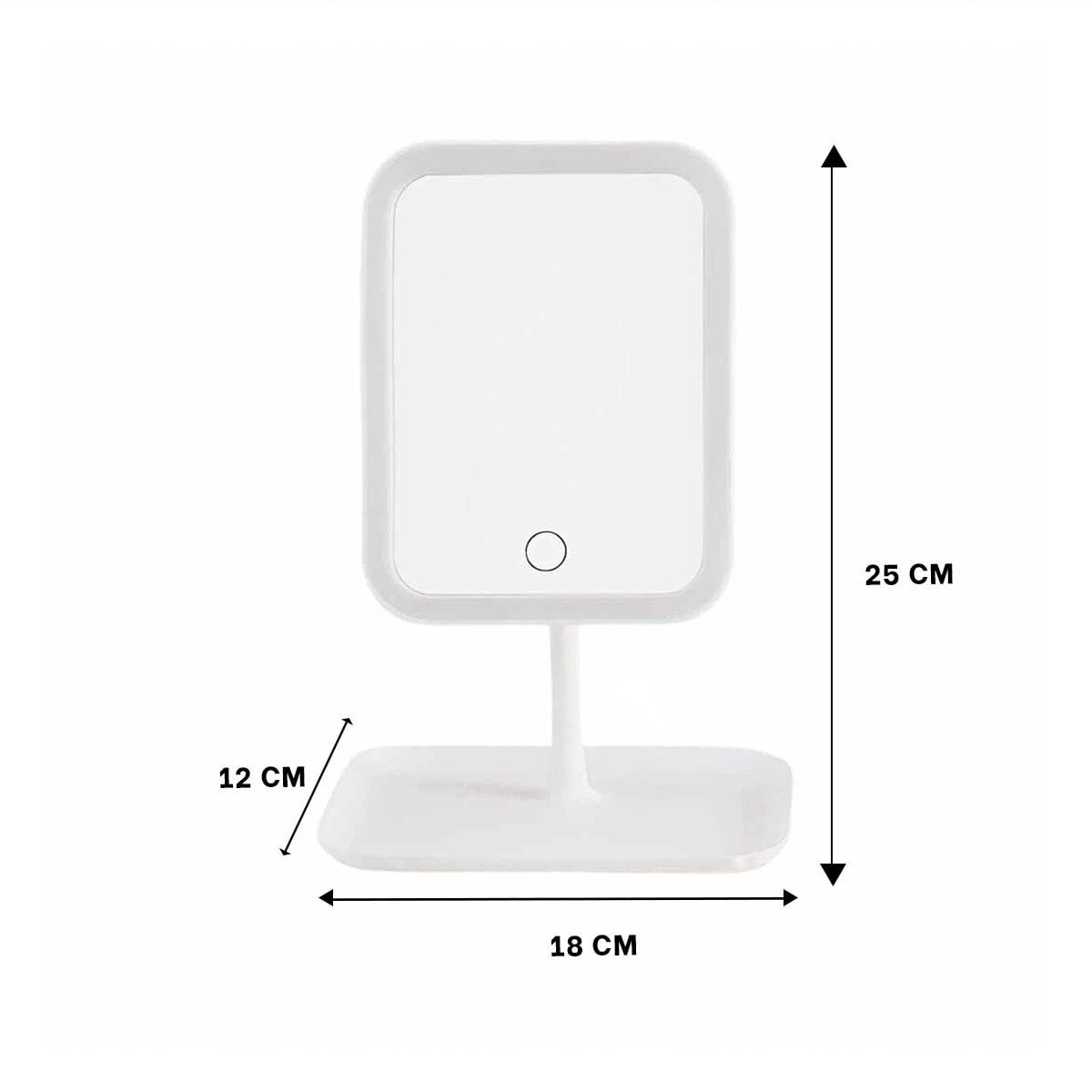 PACK6 ESPEJO ESTETICO LED TACTIL CUADRADO BLANCO CON SENSOR FRONTAL Y+REGALO STICKER - 4