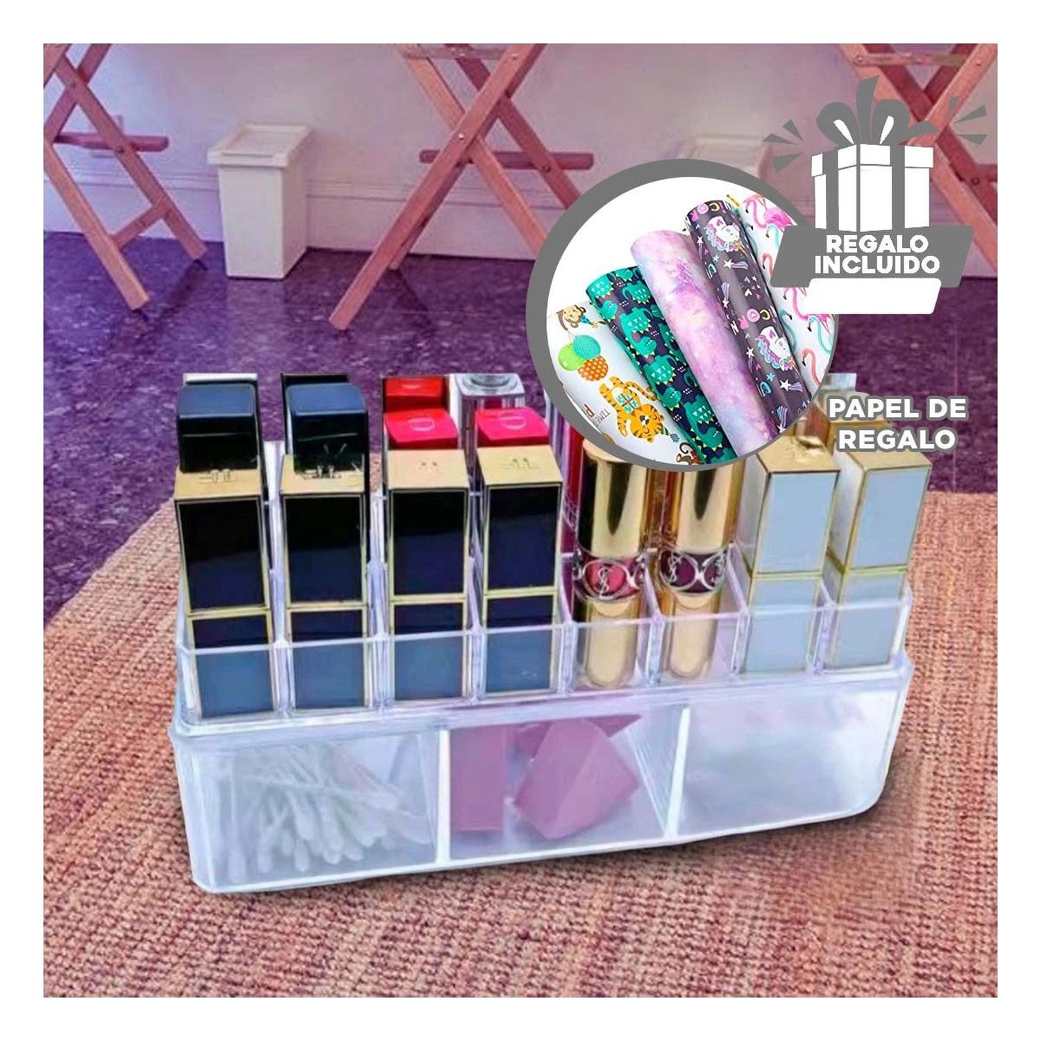 PACK12 CAJA DE LABIALES TRANSPARENTE Y+PAPEL DE REGALO - 1
