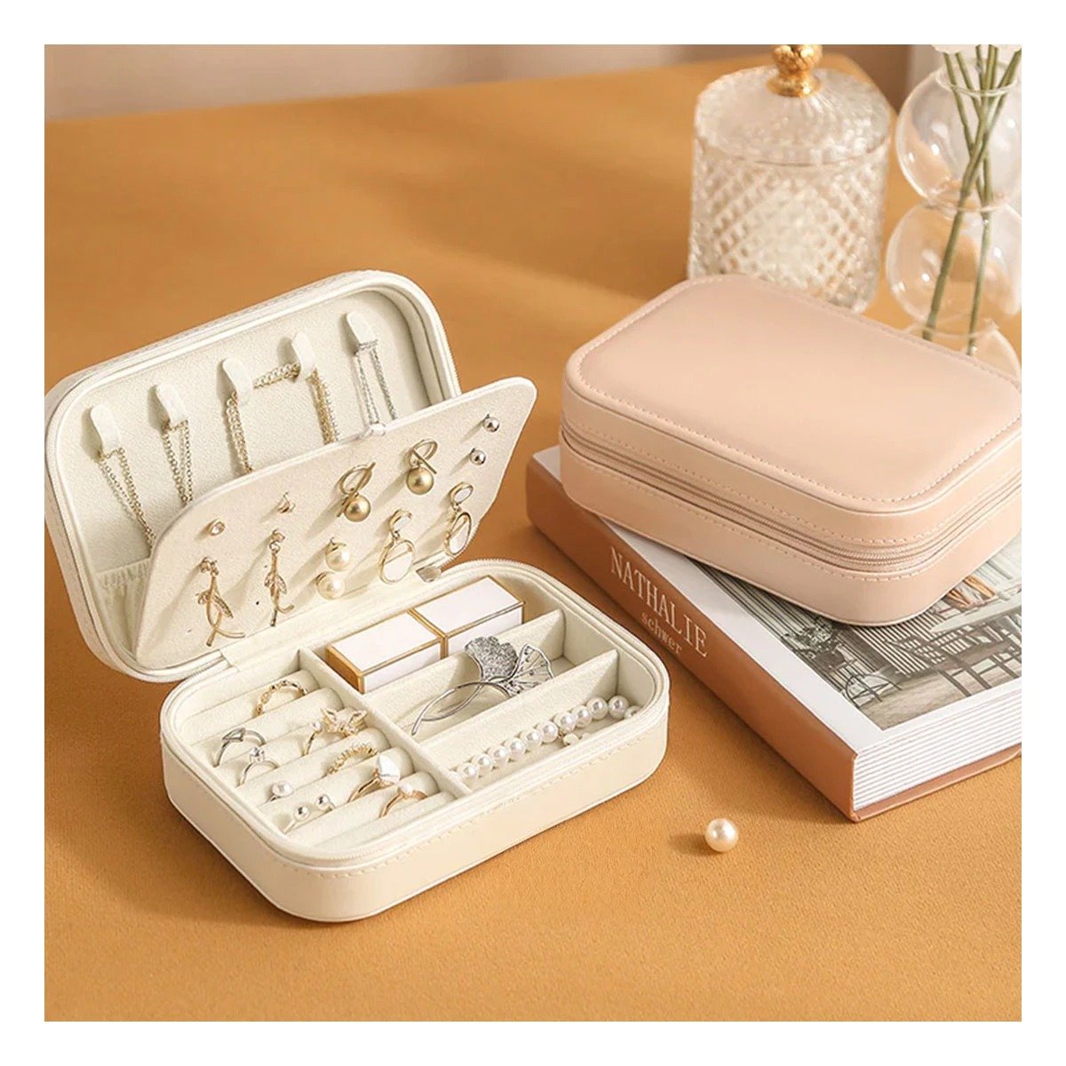PACK6 JOYERO BLANCO 16X11X5 CM MULTIPLES ESPACIOS - 3