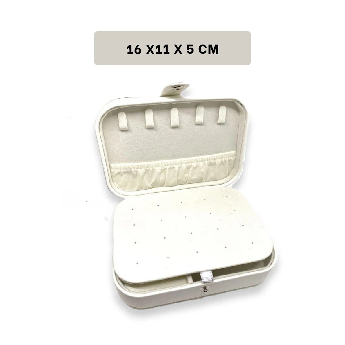 PACK6 JOYERO BLANCO 16X11X5 CM MULTIPLES ESPACIOS - 4