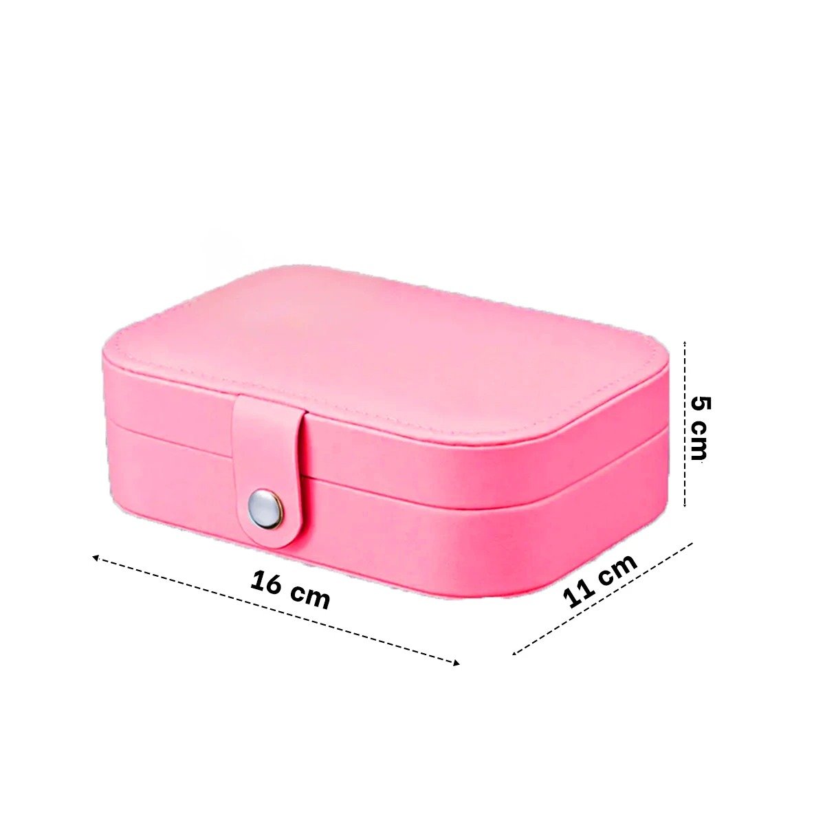 PACK6 JOYERO FUCSIA 16X11X5 CM COMPARTIMIENTOS PARA COLLARES - 4