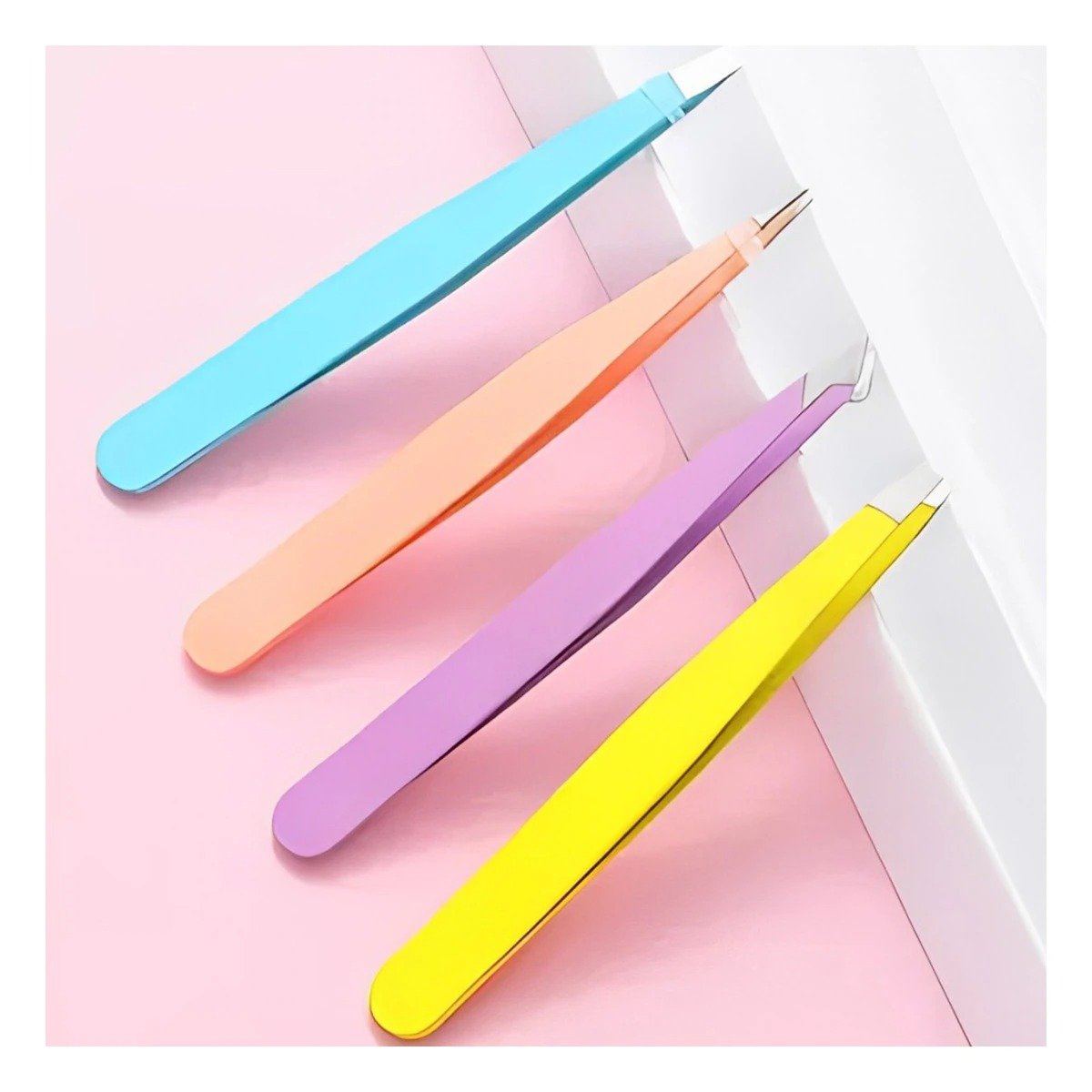 PACK6 SET DE PINZAS MULTICOLOR DE 4 UNIDADES PARA CUIDADO Y BELLEZA FACIAL Y+REGALO STICKER - 3