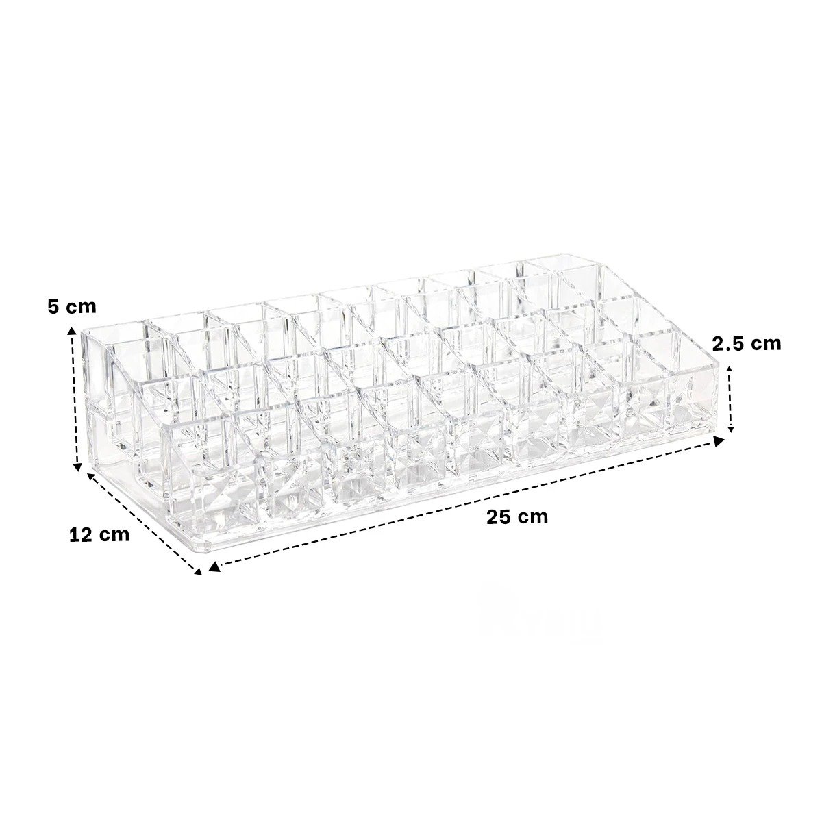 PACK6 ESTUCHE VERTICAL DE ACRILICO TRANSPARENTE PARA 36 LABIALES - 4