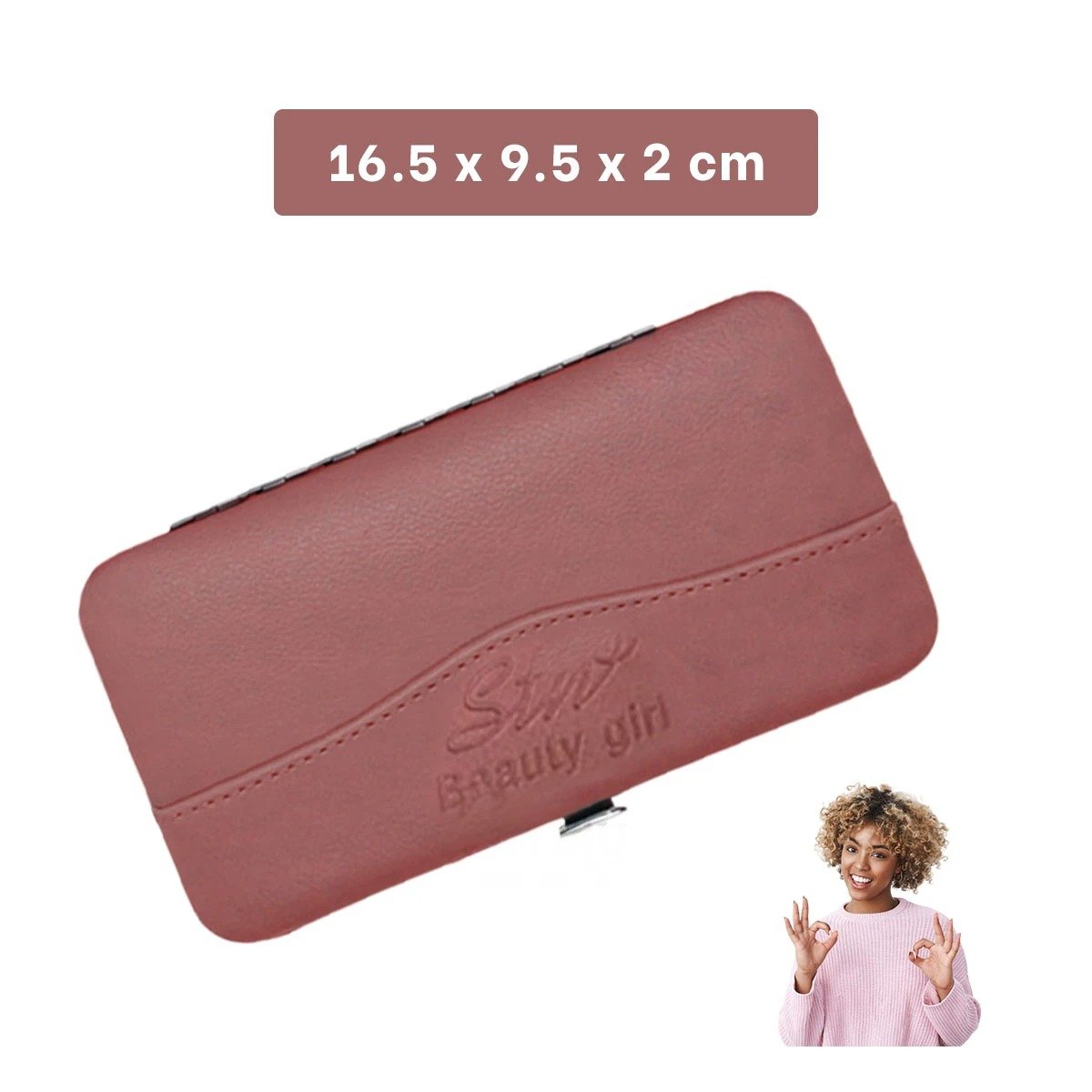 PACK6 ORGANIZADOR DE ACCESORIOS PARA UÑAS 12 PIEZAS GUINDA Y+REGALO STICKER - 4