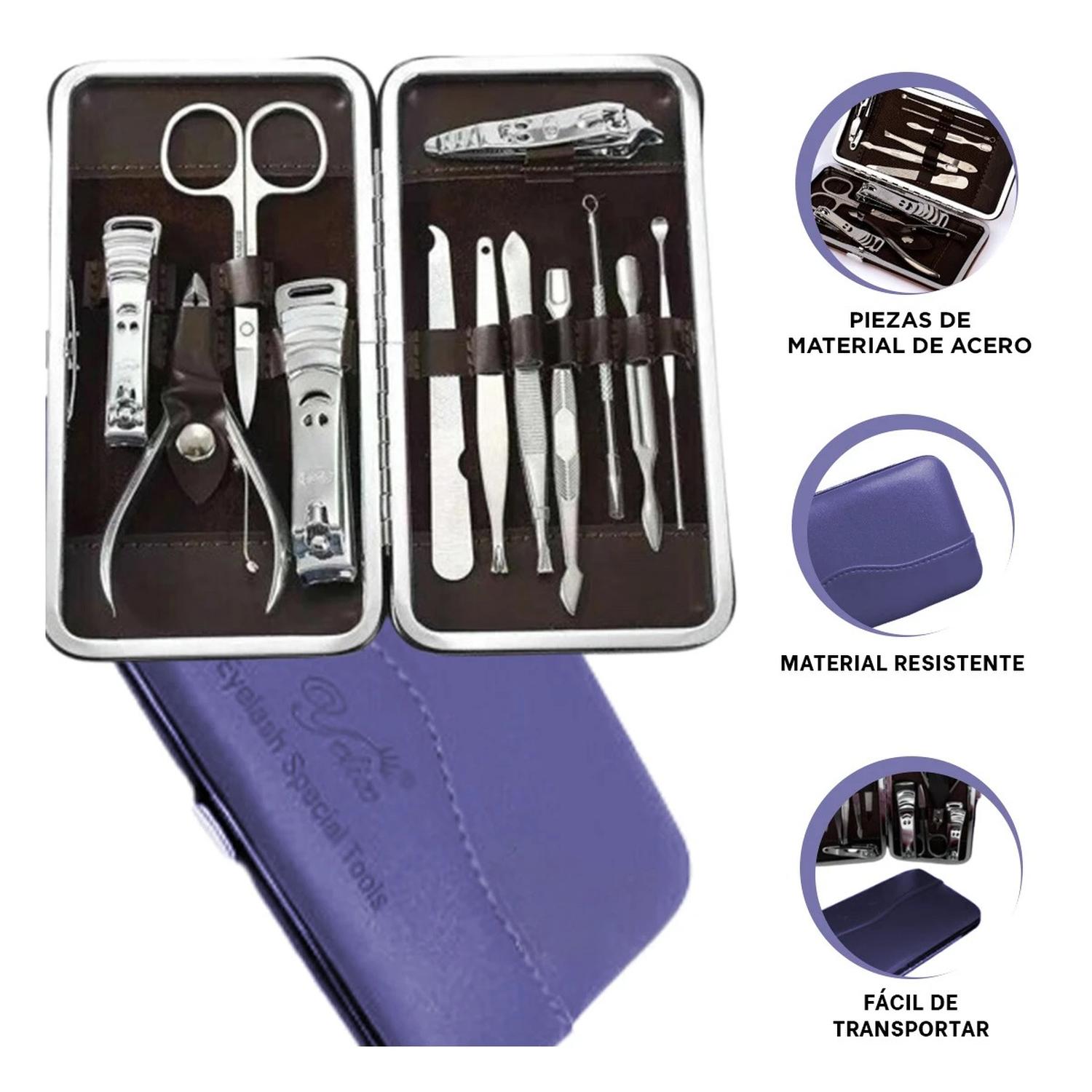 PACK6 SET DE 12 PIEZAS PARA UÑAS AZUL Y+PAPEL DE REGALO - 5