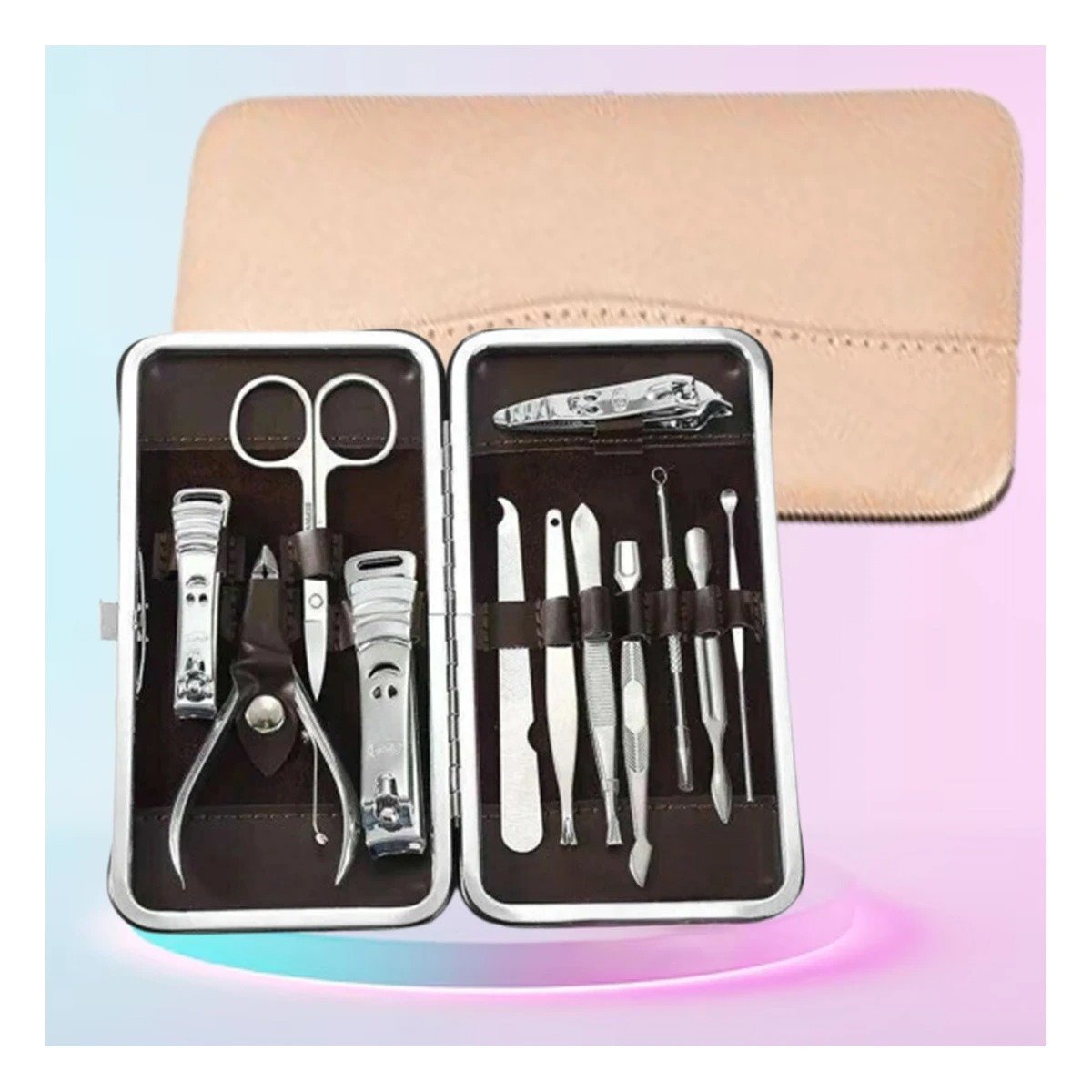 PACK4 ORGANIZADOR COMPACTO PARA BELLEZA DE UÑAS 12 PIEZAS MELON Y+PAPEL REGALO - 2
