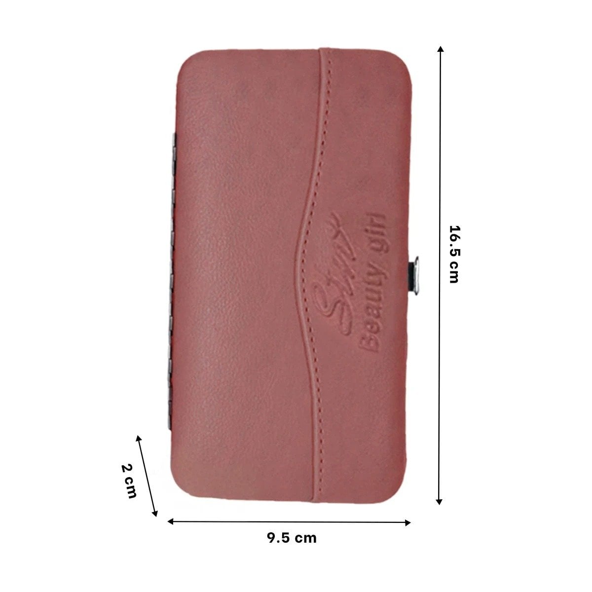 PACK4 MALETA PROFESIONAL DE HERRAMIENTAS PARA UÑAS 12 PIEZAS COLOR GUINDA - 4