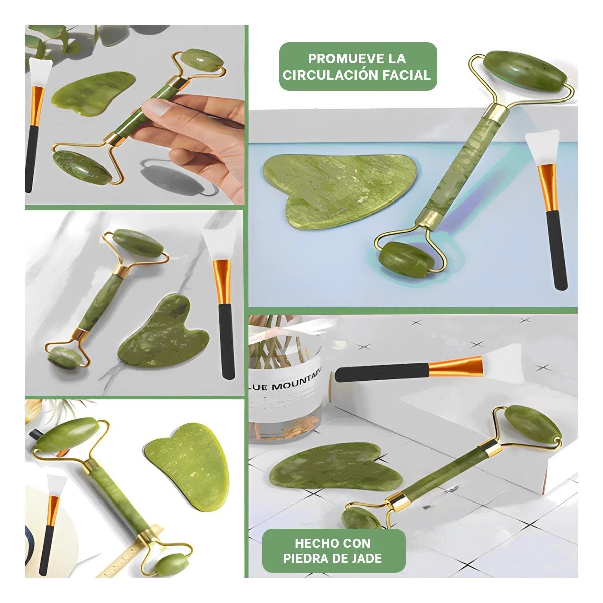 PACK4 MASAJEADOR RELAJANTE DE DAMA VERDE Y+REGALO STICKERS - 2