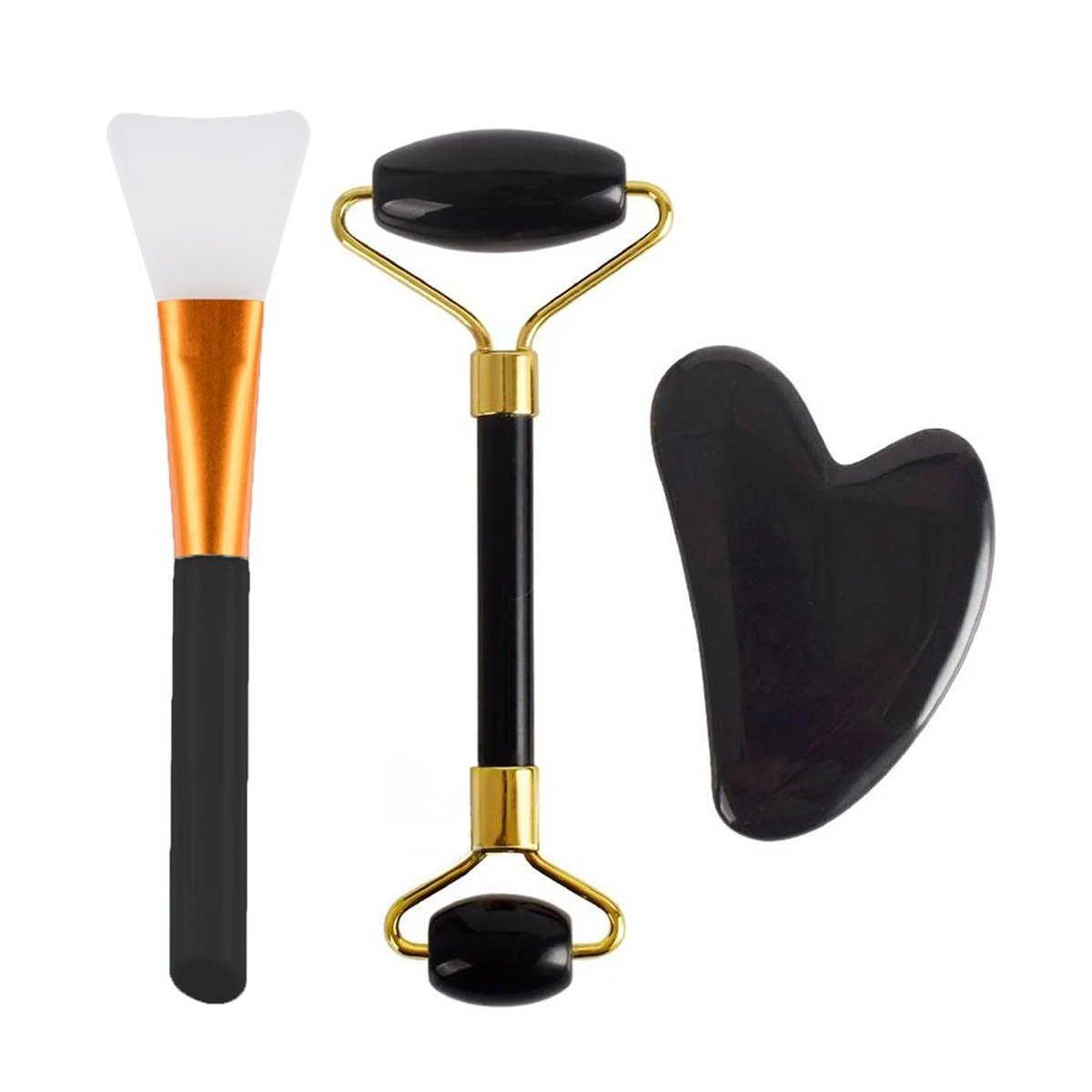 PACK2 DISPOSITIVO DE BELLEZA SET DE 3 NEGRO DE JADE PARA HIDRATACION Y RELAX Y+REGALO STICKER - 2