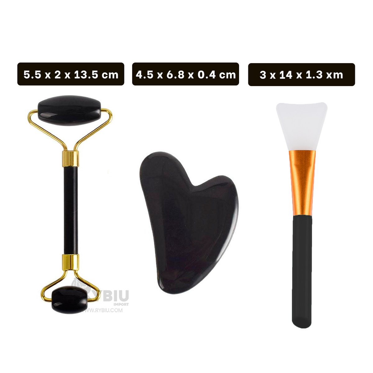 PACK6 EXTRACTOR DE BELLEZA SET DE 3 NEGRO DE JADE PARA HIDRATACION Y RELAX Y+PAPEL REGALO - 4