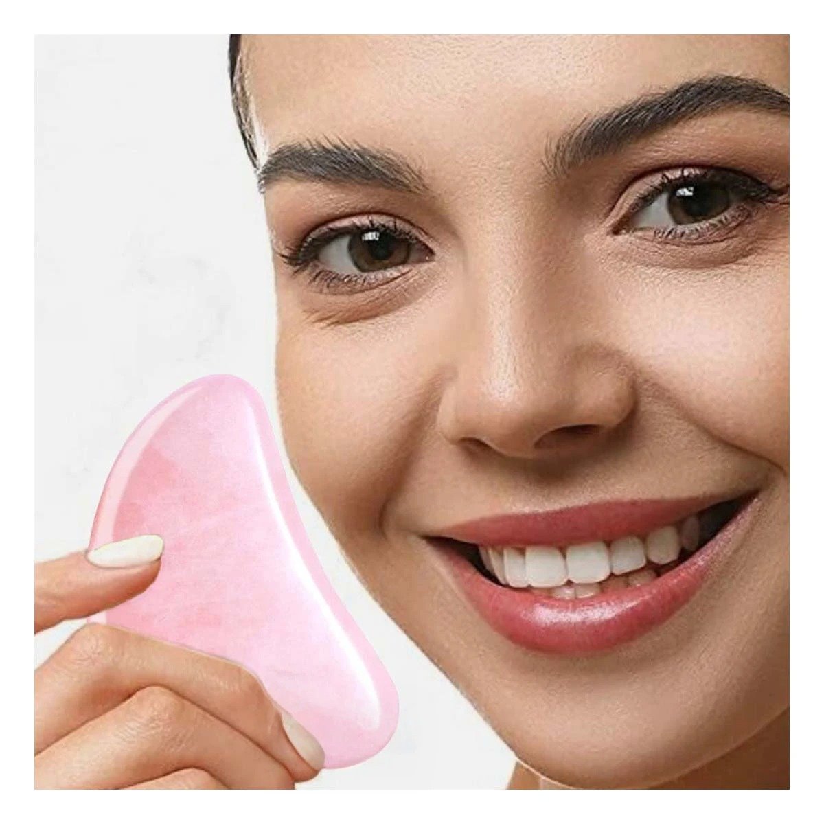 PACK12 RODILLO DE BELLEZA ROSADO CLARO PARA SUAVIDAD Y ESTIMULO DEL ROSTRO Y+REGALO STICKER - 5