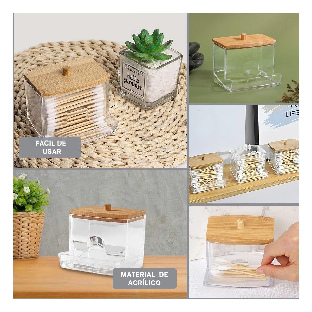 PACK12 FRASCO MODERNO PARA BANO CON DISEÑO ACRILICO Y+PAPEL REGALO - 2