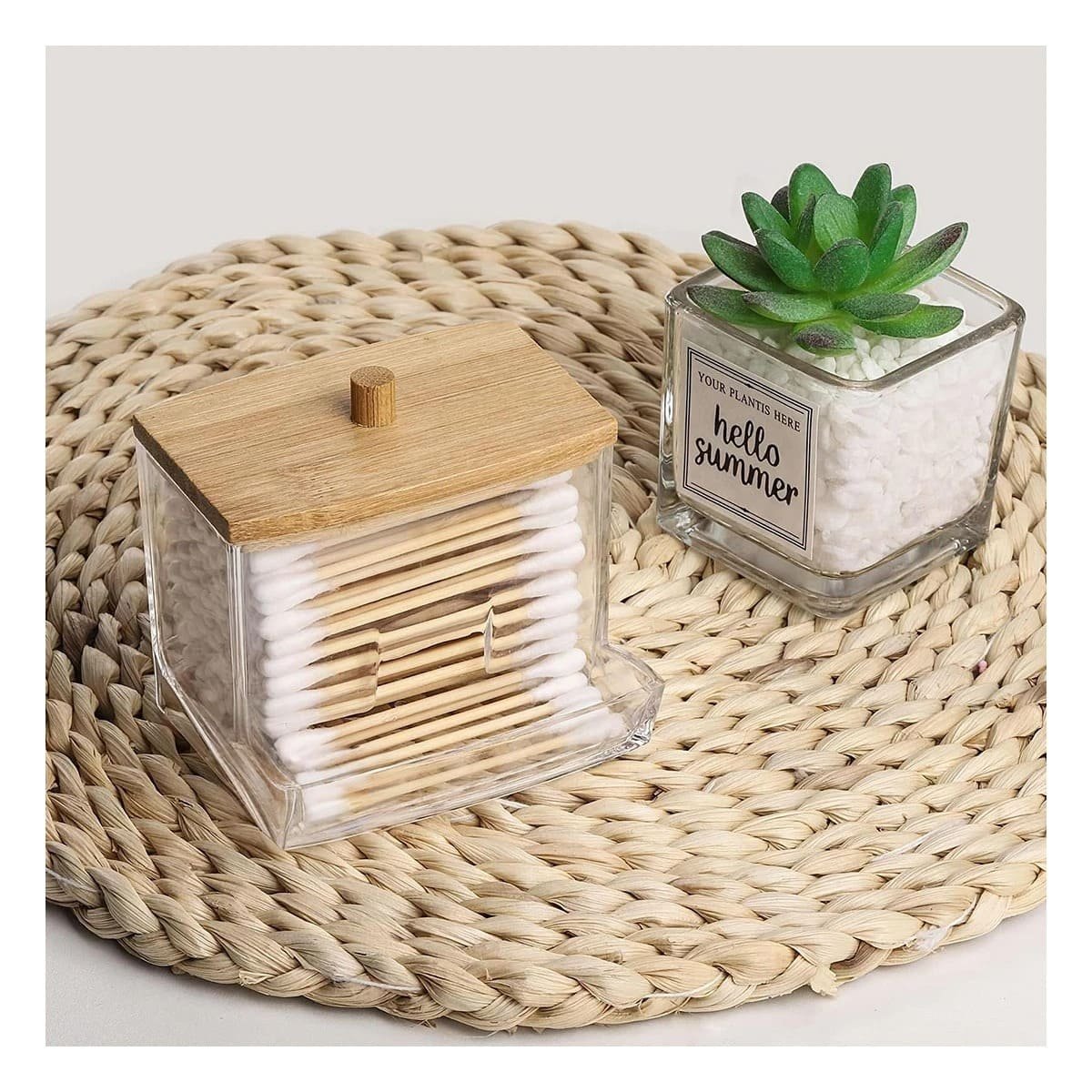 PACK12 FRASCO MODERNO PARA BANO CON DISEÑO ACRILICO Y+PAPEL REGALO - 5