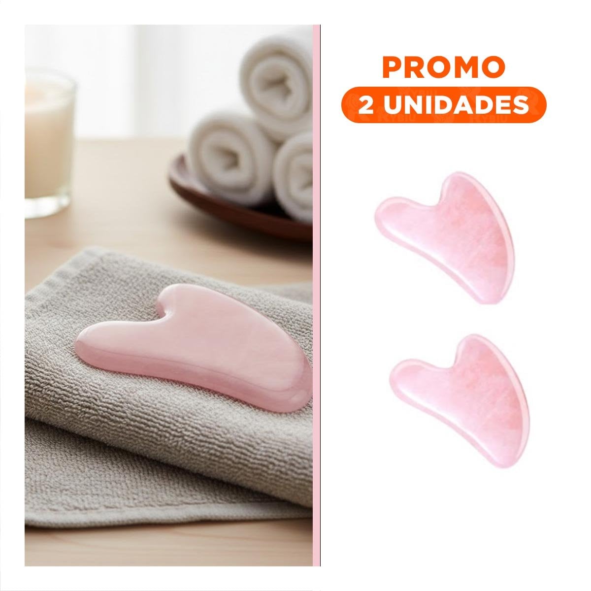PACK2 INSTRUMENTO FACIAL ROSADO CLARO PARA RELAJACION Y BELLEZA NATURAL - 1