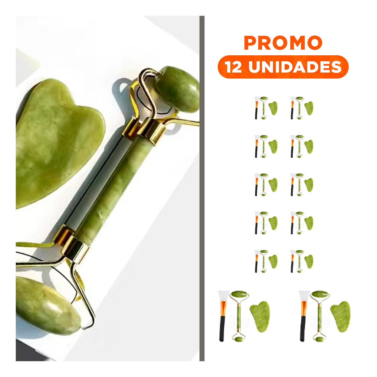 PACK12 MASAJEADOR RELAJANTE DE DAMA VERDE Y+REGALO STICKERS - 1