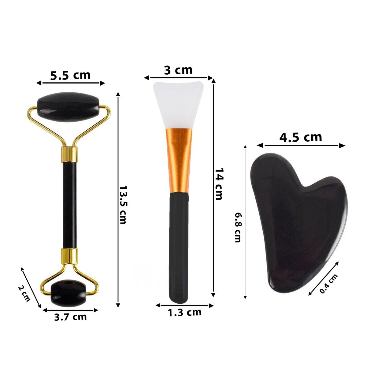PACK6 INSTRUMENTO NEGRO SET DE 3 DE JADE PARA SPA Y RELAJACION DIARIA Y+REGALO STICKER - 4