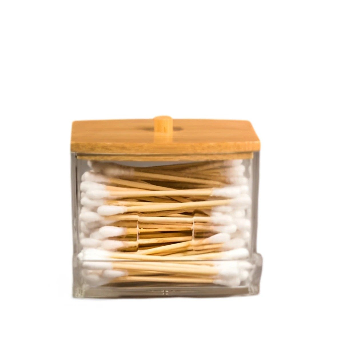 PACK12 FRASCO COMPACTO PARA ORGANIZAR HISOPOS EN TOCADOR Y+REGALO STICKER - 2