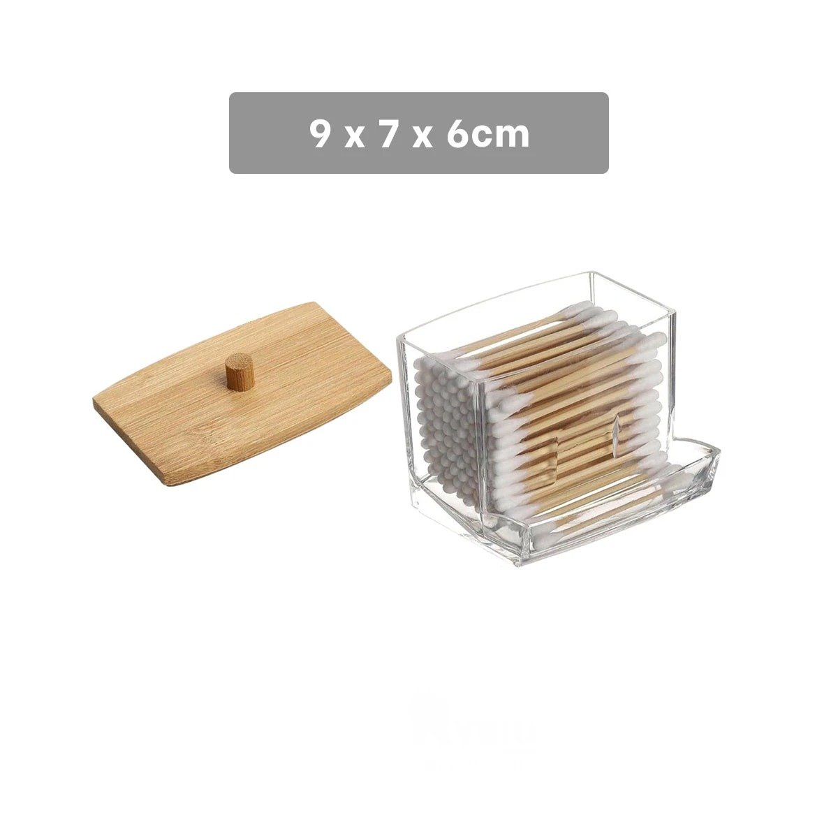 PACK12 FRASCO COMPACTO PARA ORGANIZAR HISOPOS EN TOCADOR Y+REGALO STICKER - 4