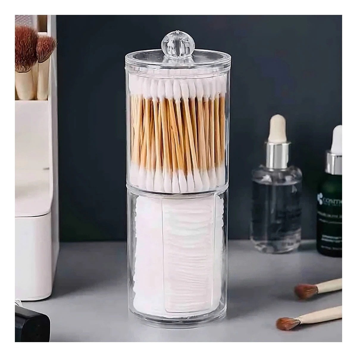 PACK6 ALMACENADOR DOBLE COMPACTO EN ACRILICO TRANSPARENTE Y+PAPEL REGALO - 2