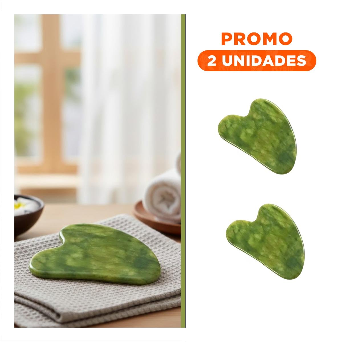 PACK2 INSTRUMENTO FACIAL VERDE PARA RELAJACION Y BELLEZA NATURAL - 1