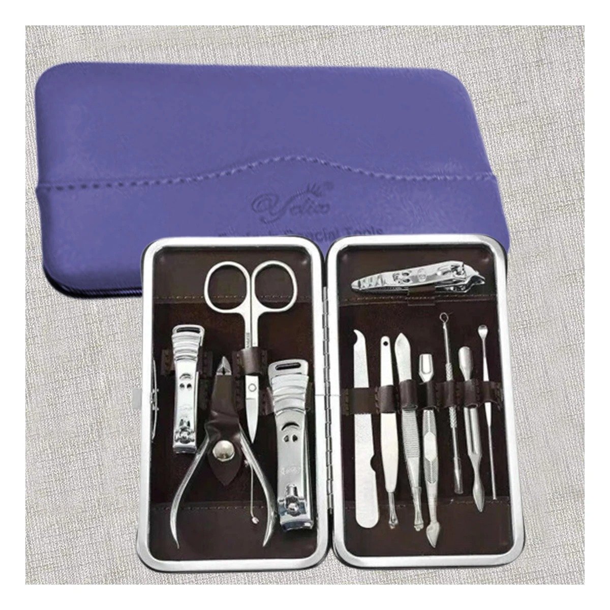 PACK12 ORGANIZADOR DE ACCESORIOS PARA UÑAS 12 PIEZAS AZUL ACERO - 5