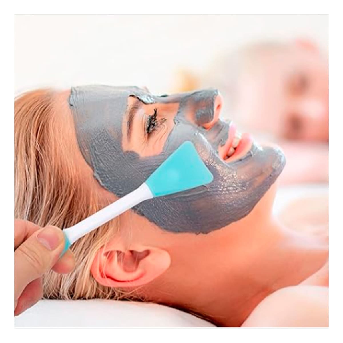 PACK4 ESPATULA DE BELLEZA CELESTE PARA APLICAR PRODUCTOS CON PRECISION Y+PAPEL REGALO - 2