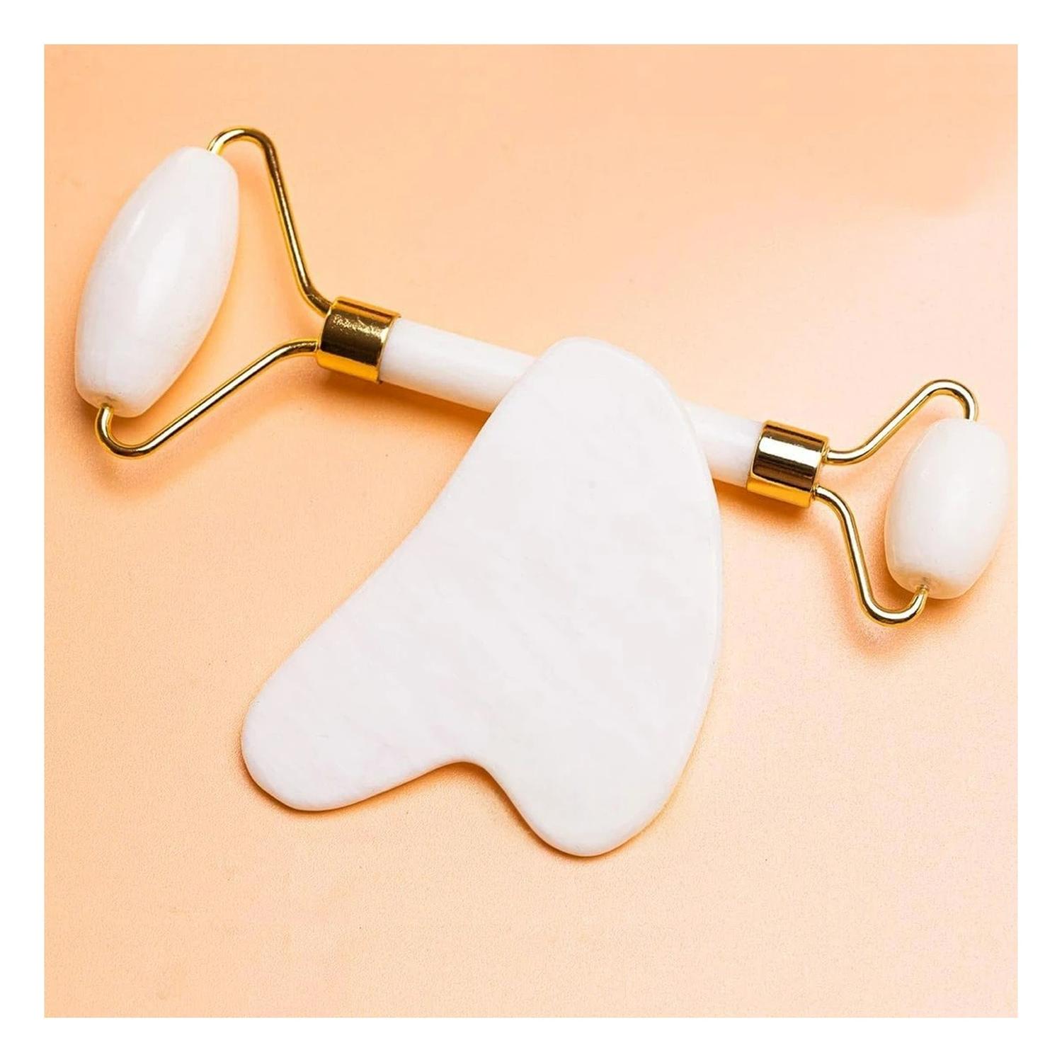 MASAJEADOR DE DOBLE SET PARA CARA BLANCO Y+REGALO STICKERS - 4