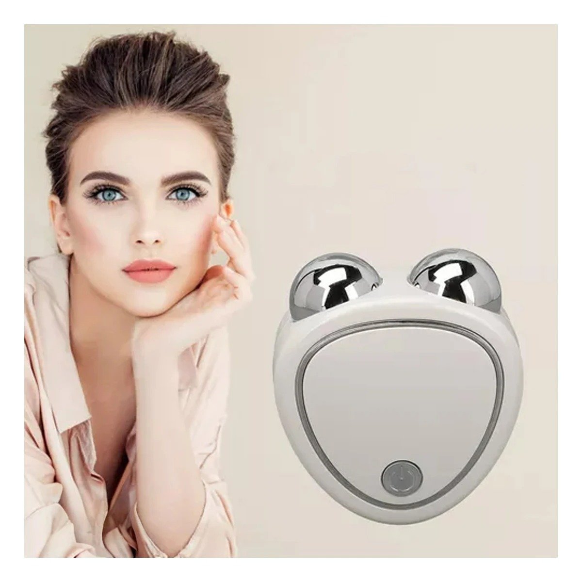 PACK4 EQUIPO DE BELLEZA TRIANGULO DE DOBLE RODILLO BLANCO PARA MANTENER LA PIEL SUAVE - 3