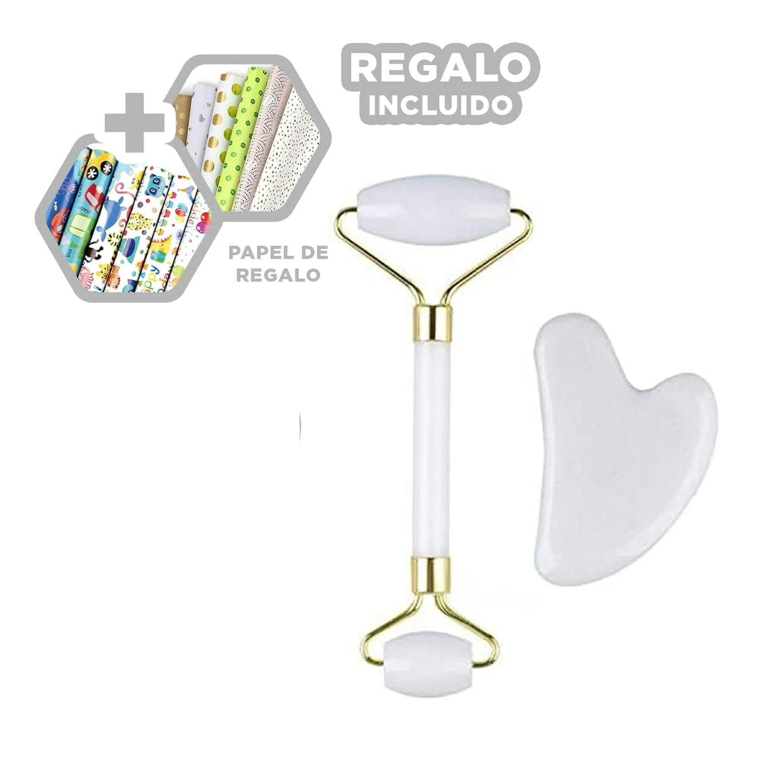 PACK12 SET PLASTICO MASAJEADOR BLANCO Y+PAPEL DE REGALO - 1