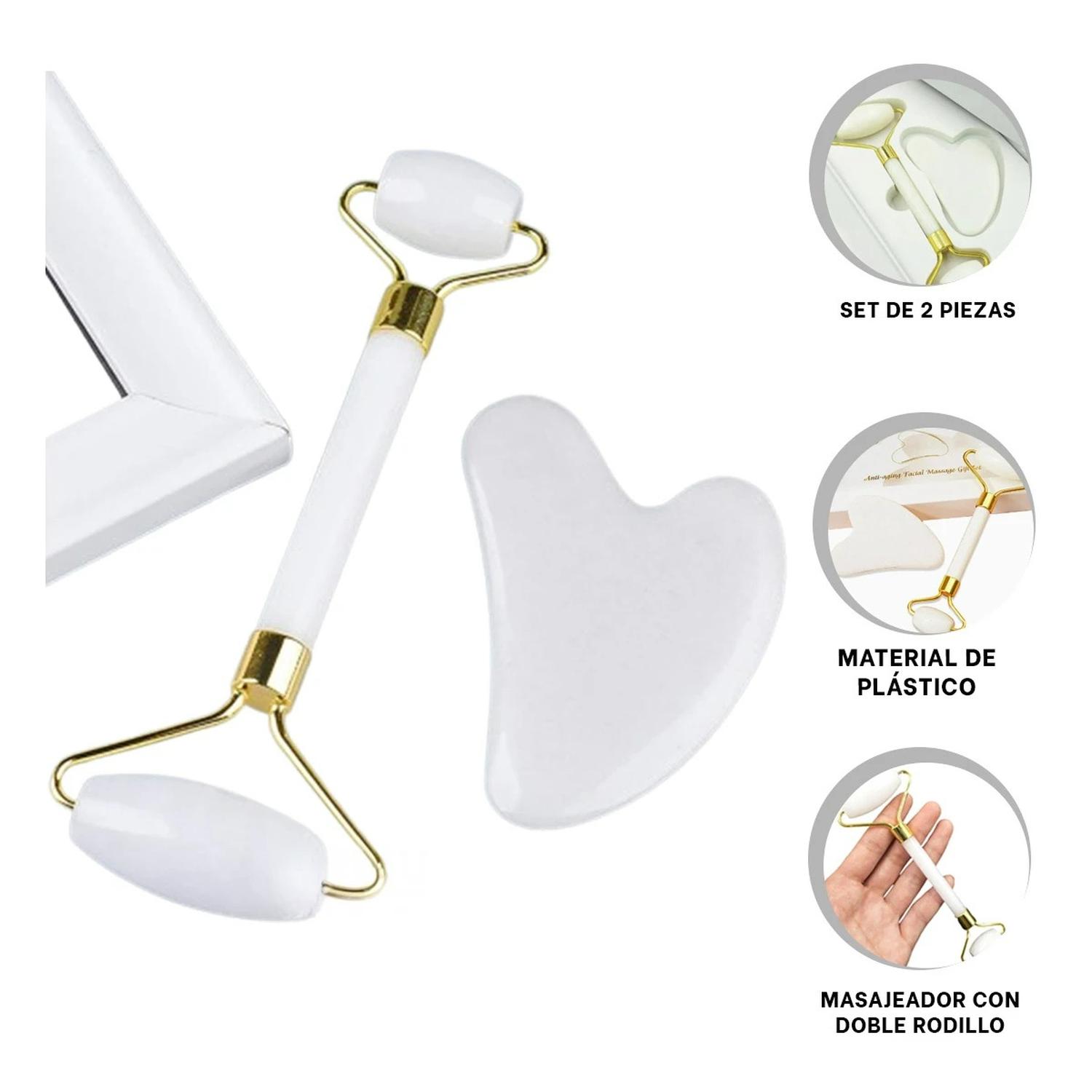 PACK4 MASAJEADOR PARA CARA MODERNO BLANCO Y+REGALO STICKERS - 3