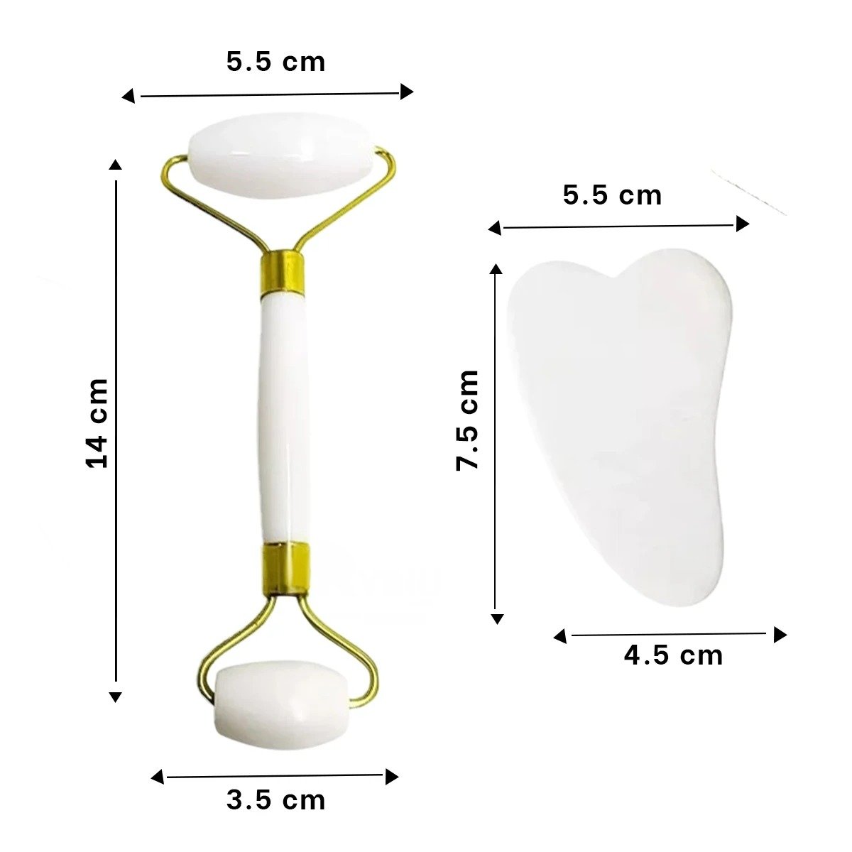 PACK12 INSTRUMENTO FACIAL BLANCO SET DE 2 DE PLASTICO PARA CUIDADO Y+REGALO STICKER - 4
