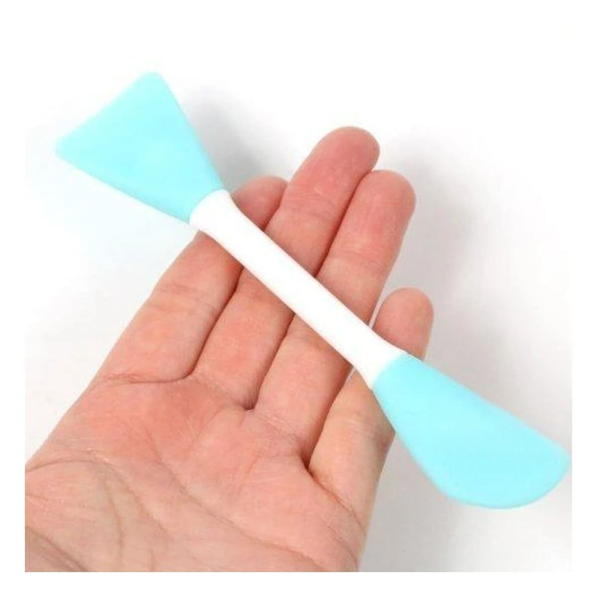 PACK4 ESPATULA ESTETICA CELESTE PARA MASCARILLAS Y CREMAS FACIALES CON COMODIDAD - 5