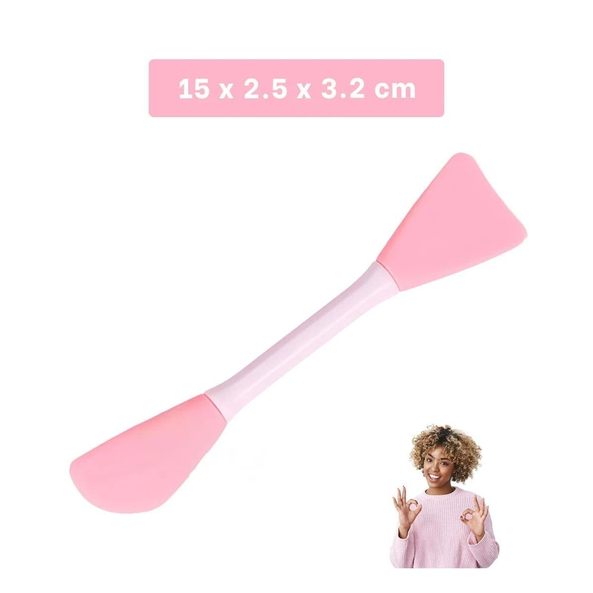 PACK12 RASPADOR DOBLE PUNTA ROSADO PARA CREMAS Y MASCARILLAS DE MANERA PRACTICA - 4