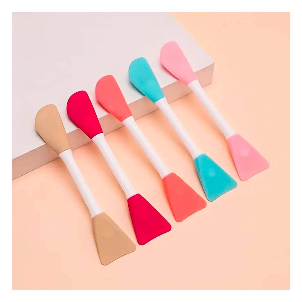 PACK12 RASPADOR DOBLE PUNTA CELESTE PARA CREMAS Y MASCARILLAS DE MANERA PRACTICA - 3