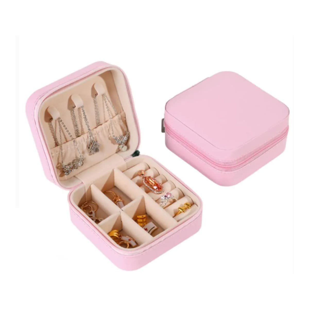 LINEA JOYERO MINI PORTATIL PARA MUJER EN ROSADO CLARO Y+REGALO STICKER - 3