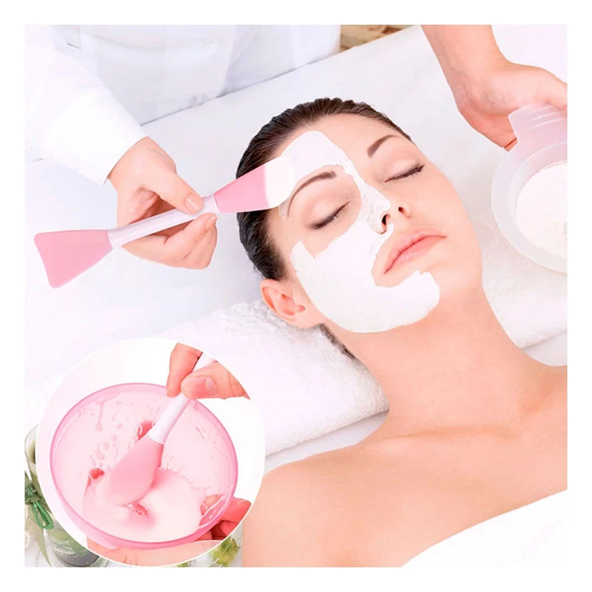 PACK12 ESPATULA COSMETICA ROSADO PARA TRATAMIENTOS FACIALES CON RESULTADOS Y+PAPEL REGALO - 5