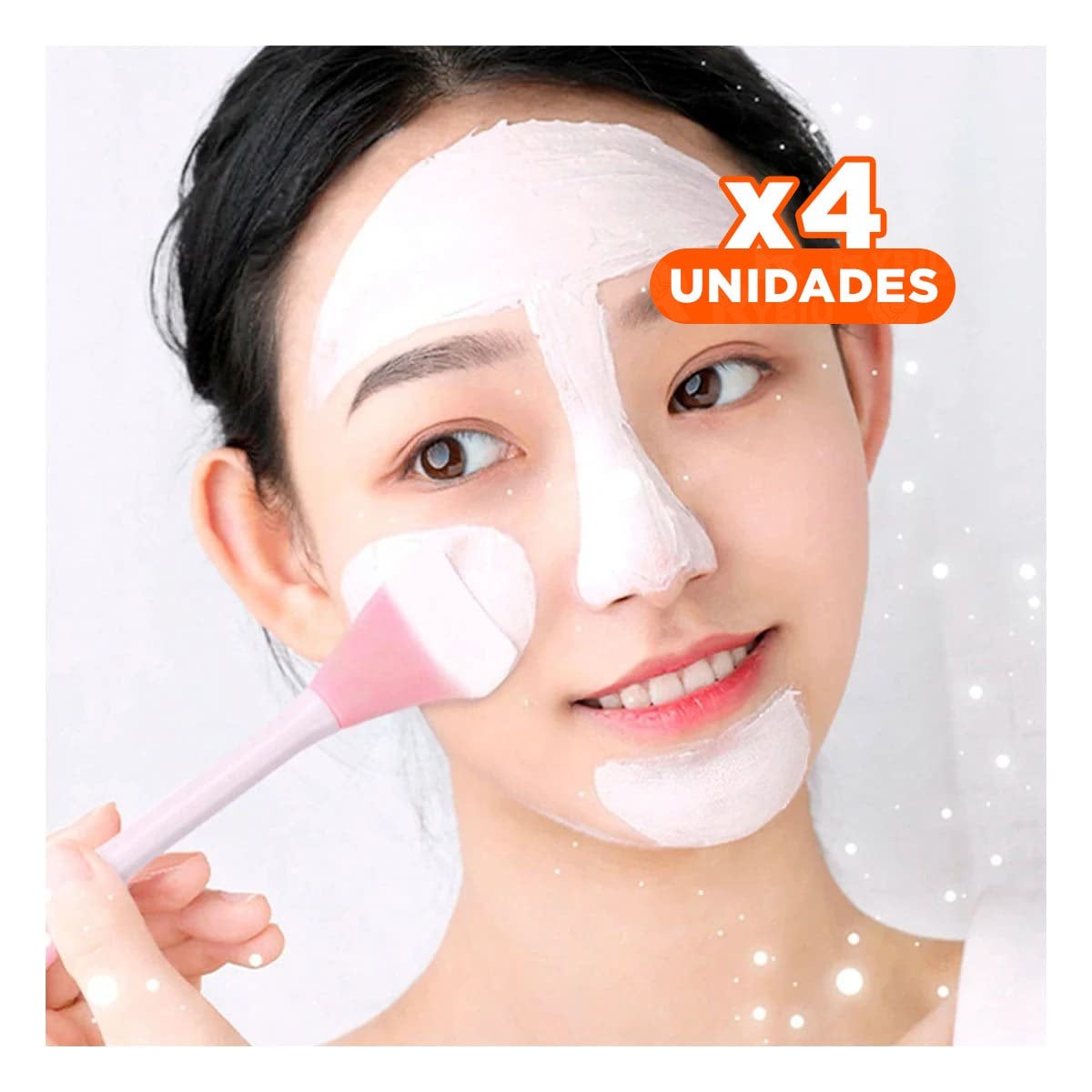 PACK4 ESPATULA ESTETICA ROSADO PARA MASCARILLAS Y CREMAS FACIALES CON COMODIDAD - 1