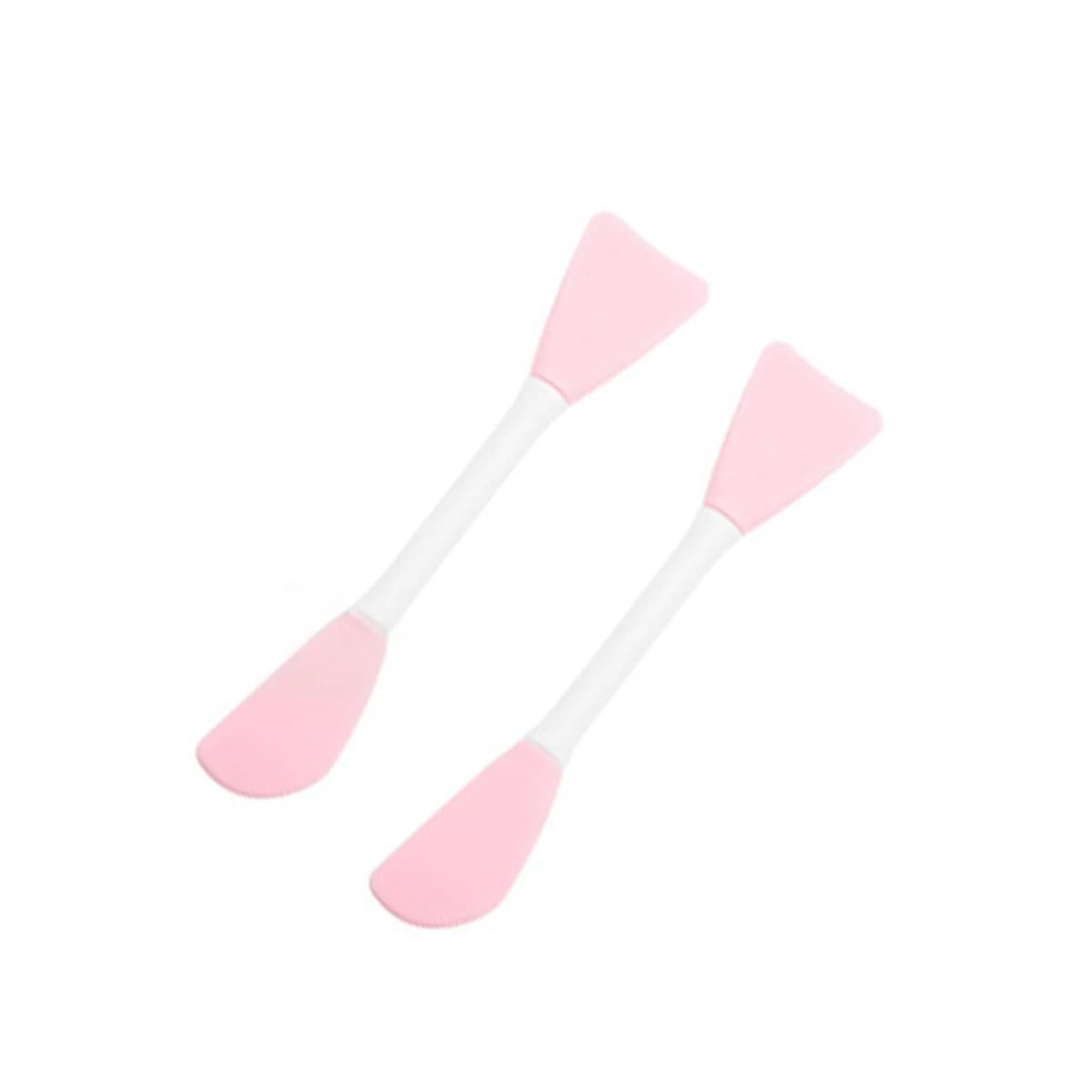 PACK6 CUCHARILLA DOBLE PUNTA ROSADO PARA APLICACION FACIAL CON DISENO Y+REGALO STICKER - 2